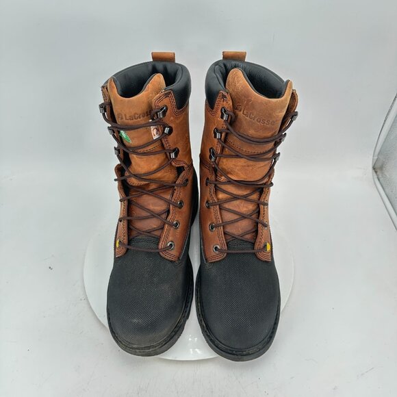Lacrosse Men Size 11.5 Brown Metatarsal Composite Toe Highwall 8" Miners Boot - Picture 3 of 11